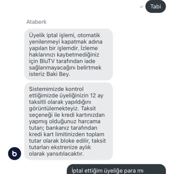 Blutv Kredi Kartından Üyeliğimi İptal Etsem De Para Çekmeye Devam Ettiler
