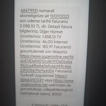 Superonline Haksız Yere 1.858 Tl Para Kesti!