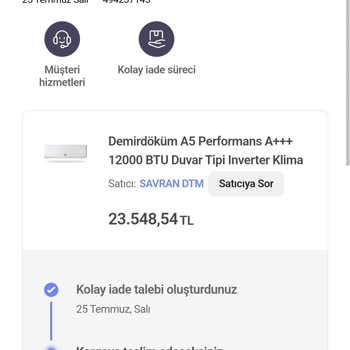 Hepsiburada Üzerinden Almış Olduğum Ürün İadesi