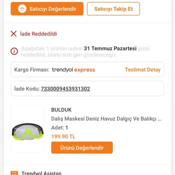 Trendyol Bulduk Ticaret Ticaret Ahlakına Uyamayan Hareketler