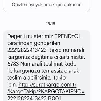 Sürat Kargo, Kargo Teslim Edildi Olarak Gözüküyor