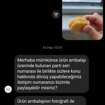 Banvit Ambalajı Açılmamış Nuget Ta Kıl Çıktı