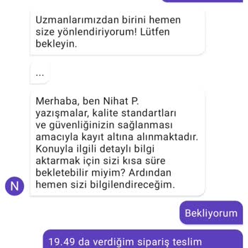 Getir Yemek Burger King 4. Saat İçinde Gelmeyen Sipariş