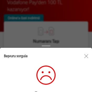 Vodafone Yeni Hat Başvurum Yok