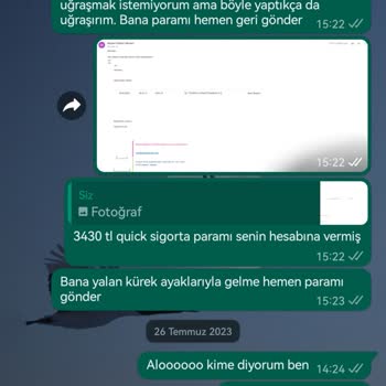 Quick Sigorta Satış Sonrası Sigorta Parasını Vermediler