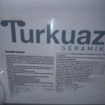 Turkuaz Seramik Klozet Kapağı, Yavaş Kapanmıyor