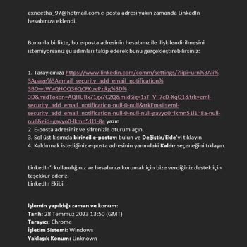 Linkedln Hesabıma Giriş Yapamıyorum