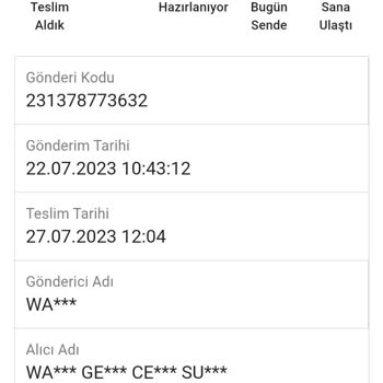 Watsons Ürünüm Hala Elime Ulaşmadı