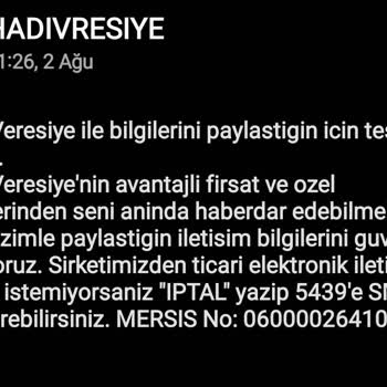 Hadi Tom Pay A101 İzinsiz Bilgi Paylaşımı
