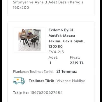 Vivense Eksik Ve Hasarlı Ürünler