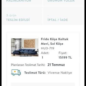 Vivense Eksik Ve Hasarlı Ürünler