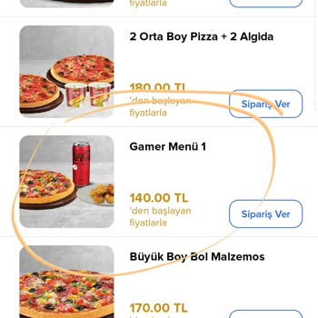 Domino's Pizza Eksik Menü Açıklaması