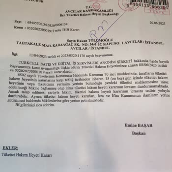 Turkcell 1 Aydan Fazladır Para İadesi Yapmıyor