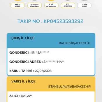 PTT Kargo Gönderim Hakkında Bilgi Alamıyorum