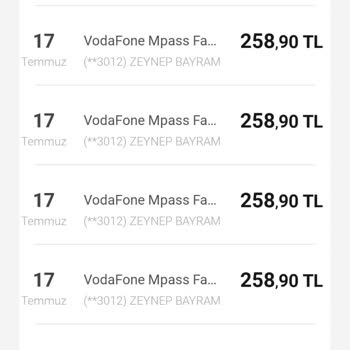 Vodafone 6 Defa Fatura Ücreti Çekildi Ama Hiçbir Şekilde Faturam Ödenmedi