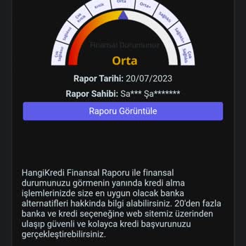 Findeks Orta Seviye Kredi Notu Güncellemesi