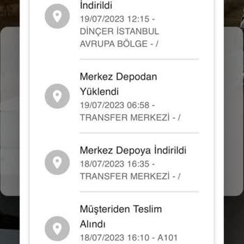 A101 Ve Dinçer Lojistik İle Yaşadığım Sorunlar