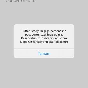 Passolig Maça Gir QR Kodu İbraz Edilmiyor