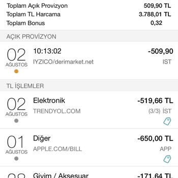 Apple App.com. Bıll Den Kartımdan Para Çekilmiş