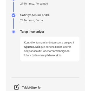Hepsiburada Belirtilen Tarihe Uymama