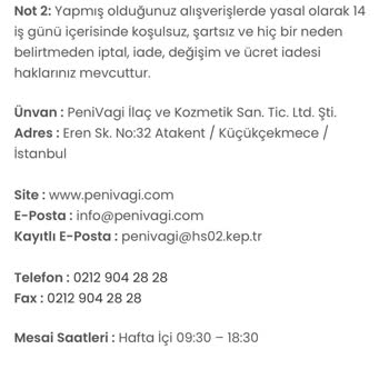 Penivagi.com Ürünüm Teslim Edilmedi Ve İletişime Geçemiyorum.