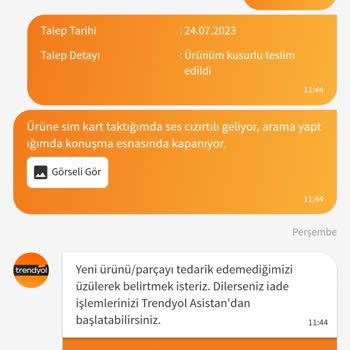 CazipStore Trendyol Satıcısı Ürünün Arkasında Durmuyor
