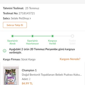 Trendyol Alışverişim Hala Çözüme Ulaşmadı