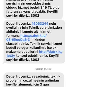 Digiturk Teknik Servis Hiçbir Şey Yapmadı Ve Ücret Aldı