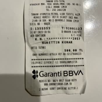 Tankar Otomotiv İzmir/Çiğli Total Benzin İstasyonu