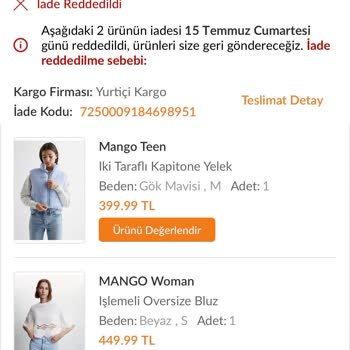 Yurtiçi Kargo Ve Trendyol İade Süreci!
