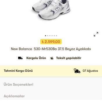 Cepte Şok Uygulaması New Balance 530 Stok Sorunu