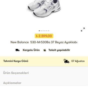 Cepte Şok Uygulaması New Balance 530 Stok Sorunu
