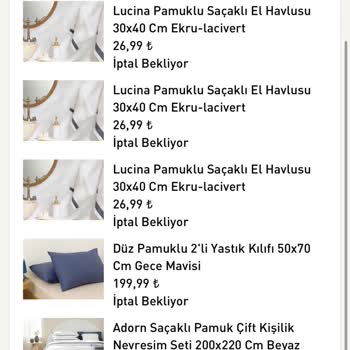 English Home Sipariş İptal Edip Müşteriyi Mağdur Etmesi