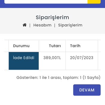 Luxe Optik Para İademi Yapmıyor