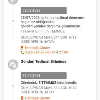 MNG Kargo'nun İskenderun 5 Temmuz Şubesinin Yalan Yanlış İşleri