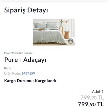 Yataş Ürünü İptal Edip Bilgi Vermedi İadeyi Yapmadı