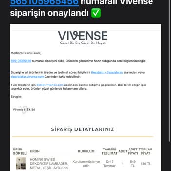 Vivense Sözünü Tutmuyor! 36 Gündür Ürünü Ulaştıramıyor!