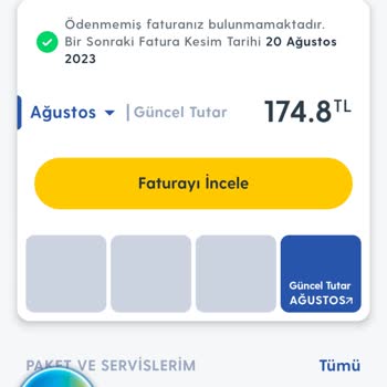 Turkcell Faturam 151 TL İken 174.8 TL Çıkıyor Hat Çocuk Saatinde Çekmiyor