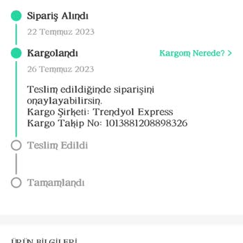 Trendyol Express Kargom Gelmedi 101489832 Teslimat Numaralı Kargo