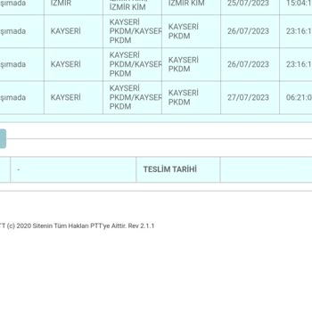PTT Kargo KP04518920737 Numaralı Barkod Gönderim Sorunu
