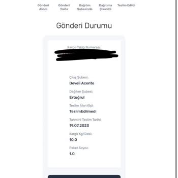 Sürat Kargo Kargomu 15 Gündür Teslim Etmiyorlar