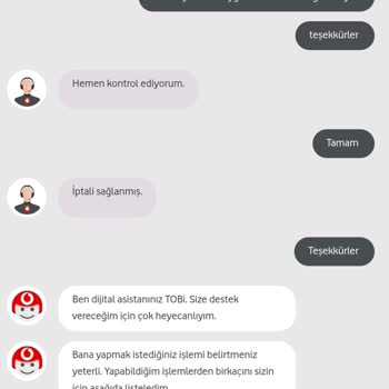 Vodafone Ek Paket İptali