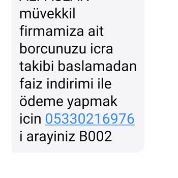 Gmz Hukuk İcralık Borç Mesajı