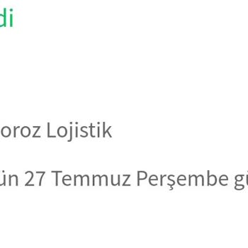 Horoz Lojistik Kargom Ortalıkta Yok