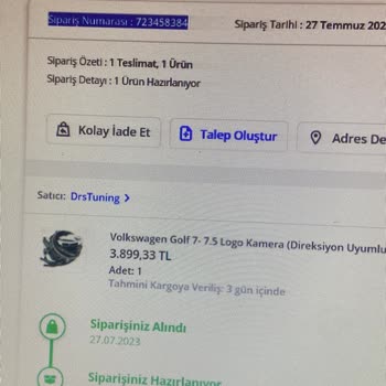 Pazarama Ürün Stok Yanlış Bilgi, Para İadesi