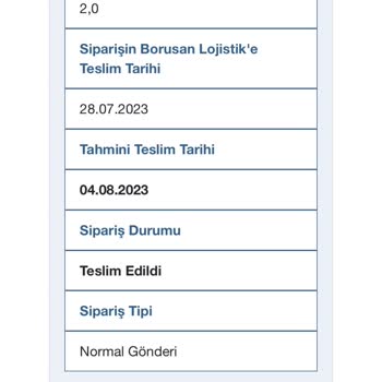 Borusan Lojistik Kargo Teslim Edildi Demesine Rağmen Kargo Yok