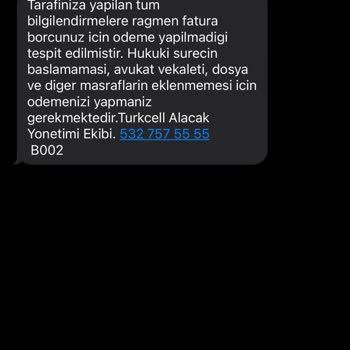 Turkcell Alacak Yönetimi Birimi Beni Rahatsız Ediyor.