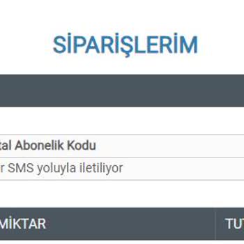 Www.epin.com.tr Dijital Abonelik Kodunun Tarafıma İletilmemesi