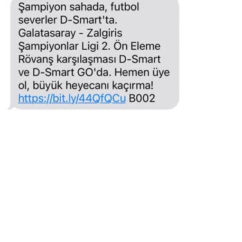 D Smart Reklam SMS Leri