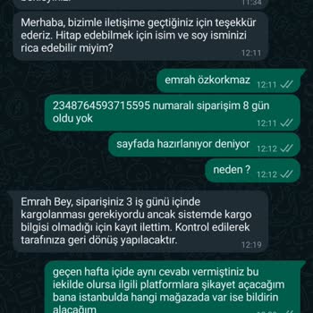Derimod Teslim Edilmeyen Ürün